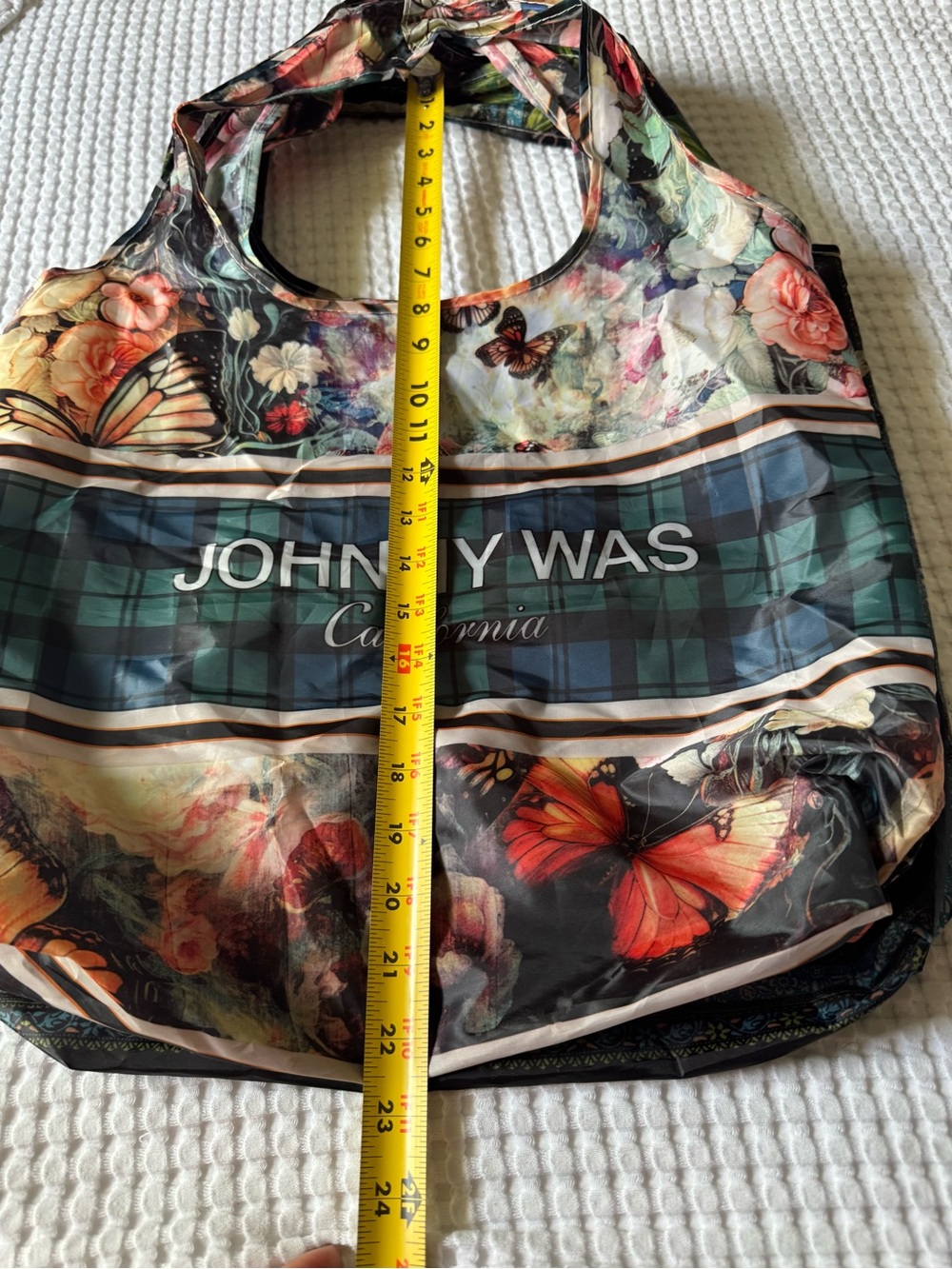 Johnny Was Floral bundle Reusable Totes - Black & Teal Multicolor - Picture 10 of 10